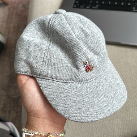 Janie and Jack Bulldog cap - 6 to 12 months - grey - Picture 1 of 8